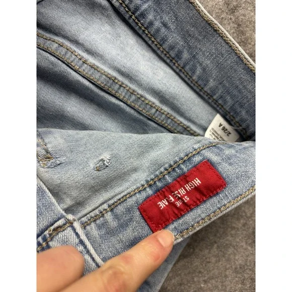 Lucky Brand Stevie Jeans Womens 2/26 Light Wash High-Rise Flare Retro Hippie 70s - Picture 6 of 10